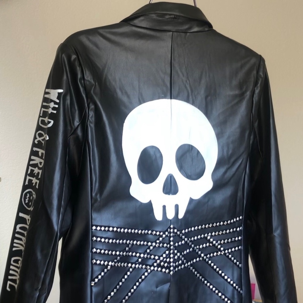 Faux Black Blazer